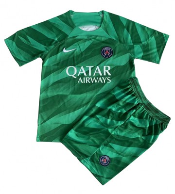 Paris Saint-Germain Goalkeeper Replica Home Stadium Kit for Kids 2023-24 Short Sleeve (+ pants)